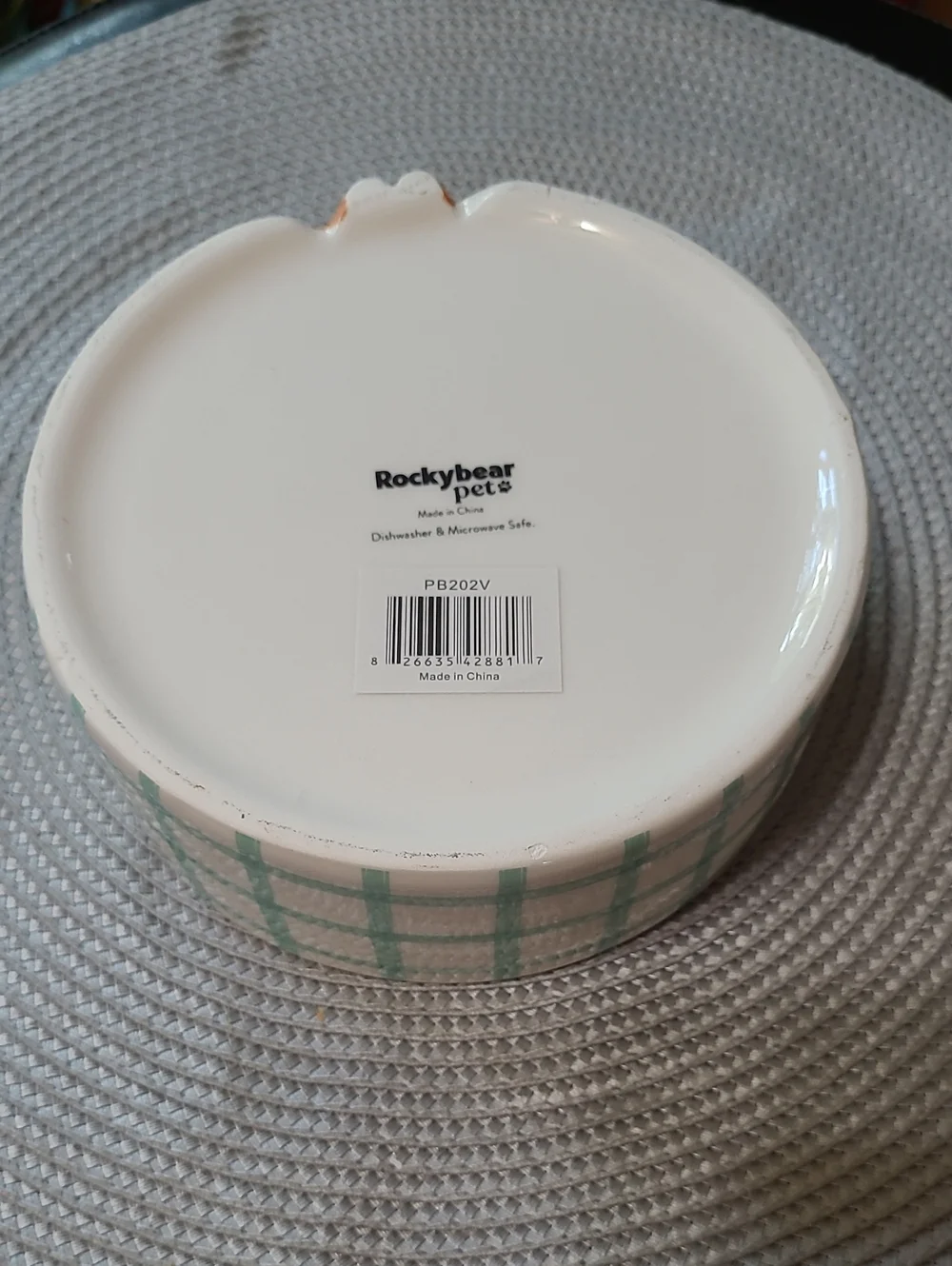 Rockeybear Ceramic Pet Bowl